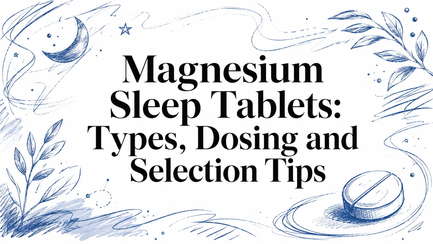 Magnesium Sleep Tablets: Types, Dosing and Selection Tips