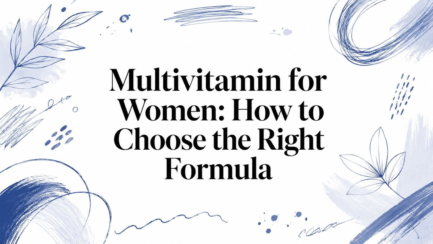 Multivitamin for Women: How to Choose the Right Formula
