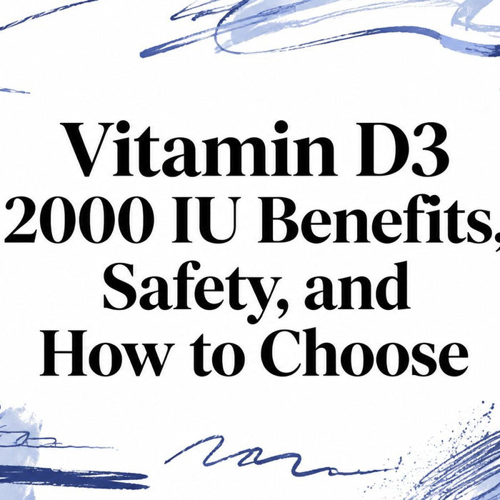 Vitamin D3 2000 IU Benefits, Safety, and How to Choose