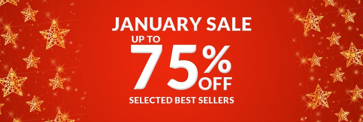 January Sale - Up To 75% OFF