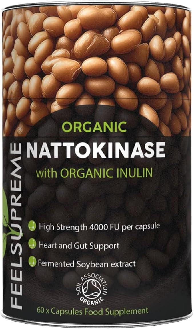 Feel Supreme Organic Nattokinase with Inulin Supplement - 60 Caps