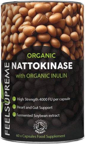 Feel Supreme Organic Nattokinase with Inulin Supplement - 60 Caps