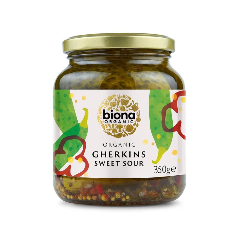 Biona Organic Gherkins Sweet Sour - 350g