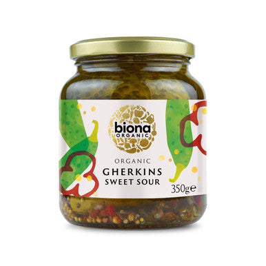 Biona Organic Gherkins Sweet Sour - 350g