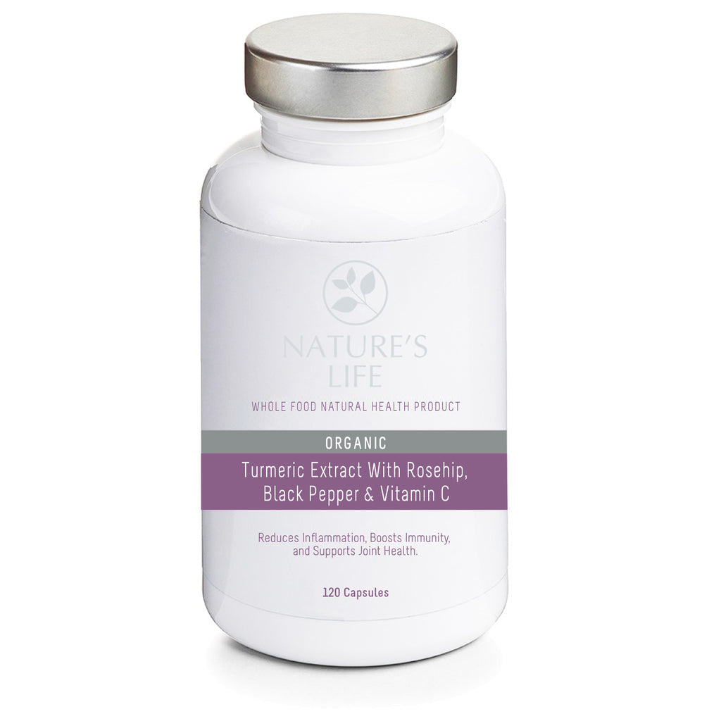 Natures Organic Turmeric Extract Rosehip Pepper & Vitamin C