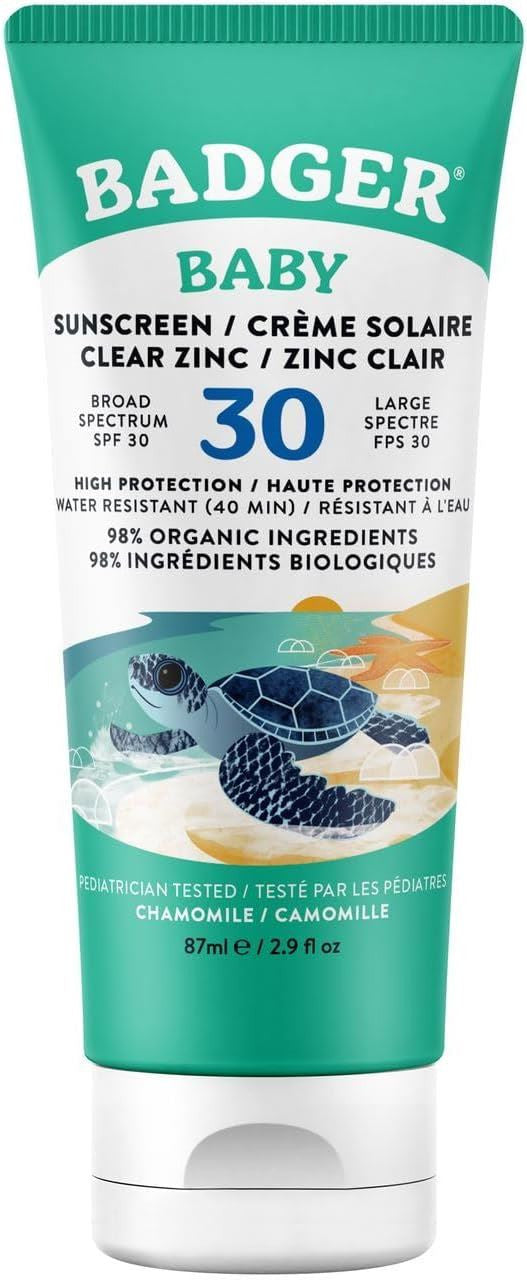 Badger Baby Clear Zinc Sunscreen SPF30 - 87ml