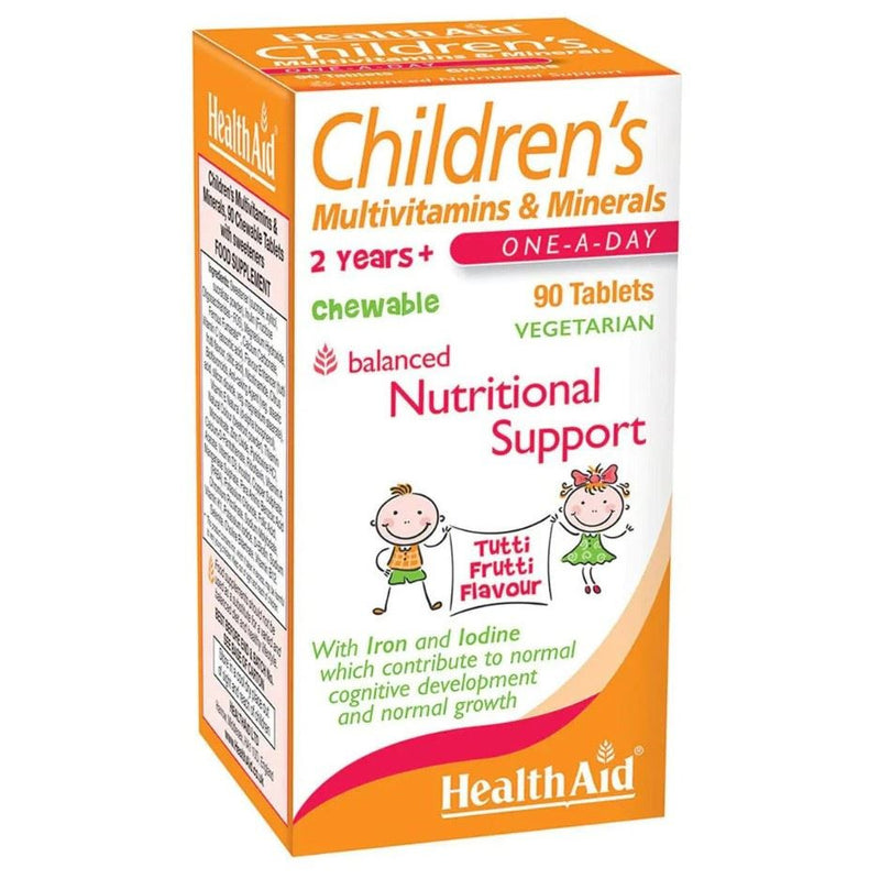 HealthAid Kids MultiVitamin + Minerals Chewable - 90 Tablets