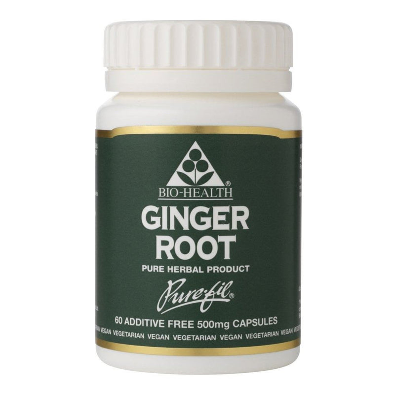 Bio Health Ginger Root 500mg - 60 Capsules
