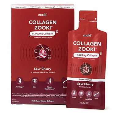 YourZooki Marine Collagen 11000mg Cherry - 14  sachet (18.5ml each)