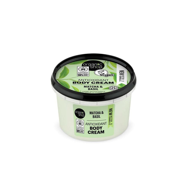 Organic Shop Matcha & Basil Antioxidant Body Cream - 250ml