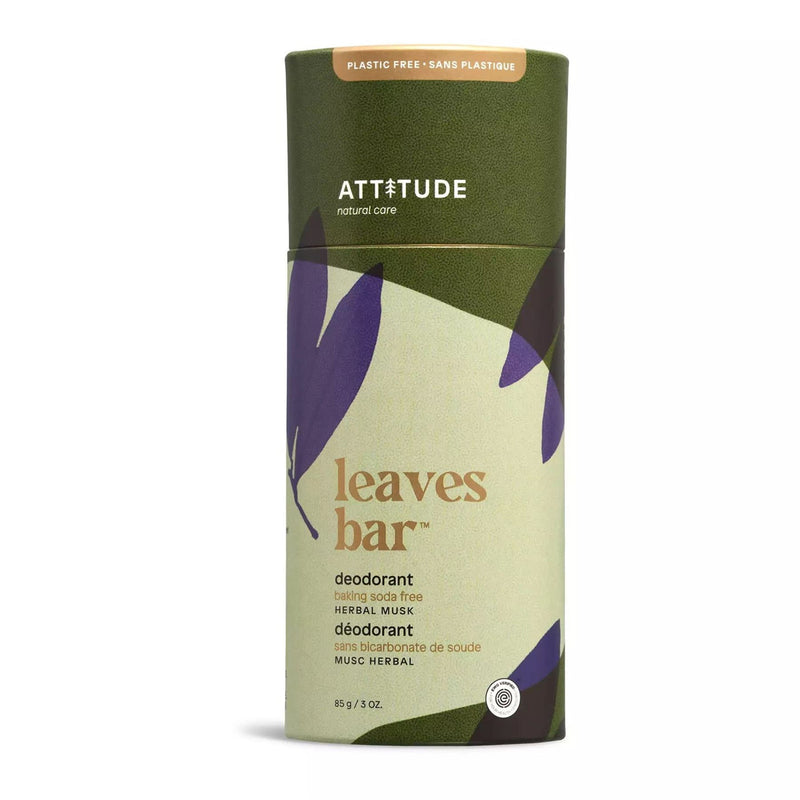 Attitude Leaves Bar Deodorant Herbal Musk - 85g