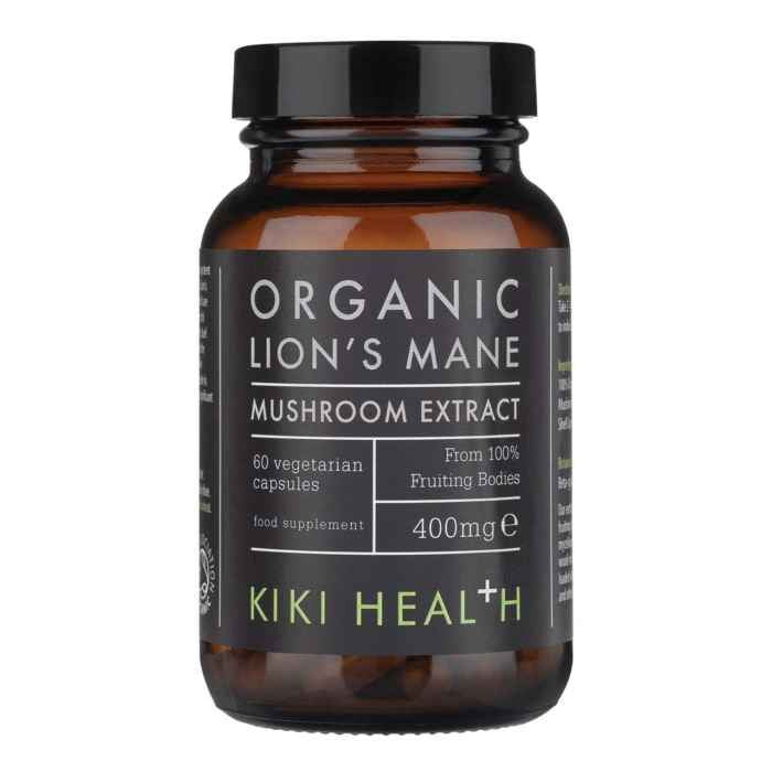 KIKI Health Organic Lion's Mane - 60 Vegicaps