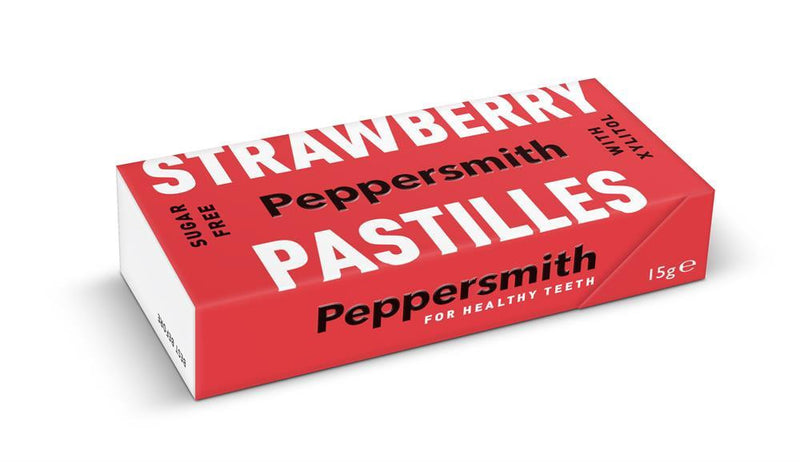Peppersmith Pastilles Strawberry - 15g (Pack of 12)