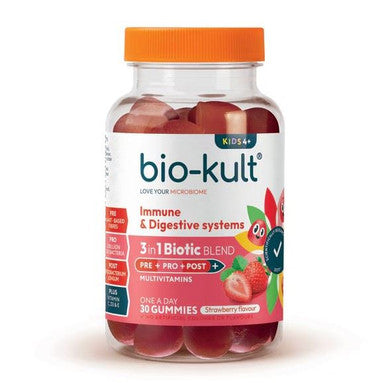 Bio-Kult 3-in-1 Biotic Blend Gummies for Kids Strawberry Flavour - 30 Gummies