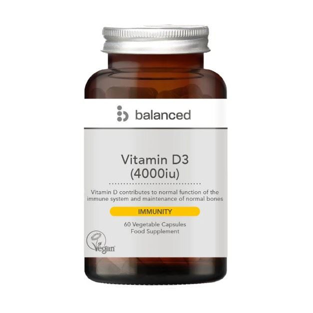 Balanced Vitamin D3 4000iu - 60 Veg Caps
