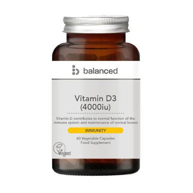 Balanced Vitamin D3 4000iu - 60 Veg Caps
