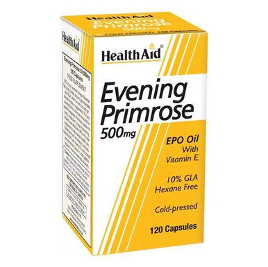 HealthAid Evening Primrose Oil 500mg + Vitamin E - 120 Capsules