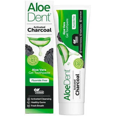 AloeDent Activated Charcoal Aloe Vera Toothpaste - 100ml