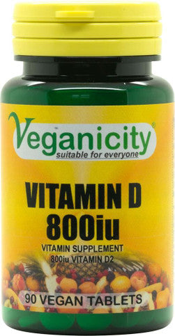 Veganicity Vitamin D 800iu - 90 Tablets