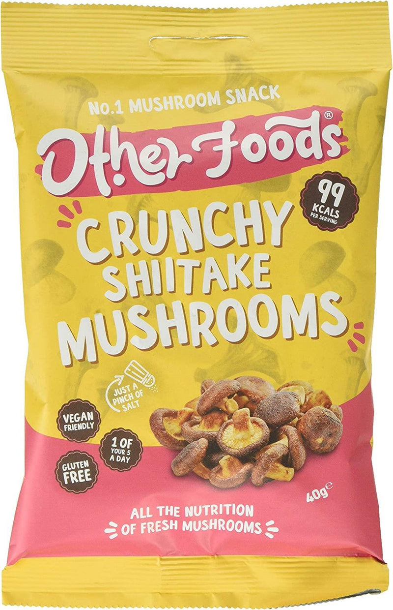 Other Foods Crunchy Shiitake Mushrooms 40g (Pack of 6)