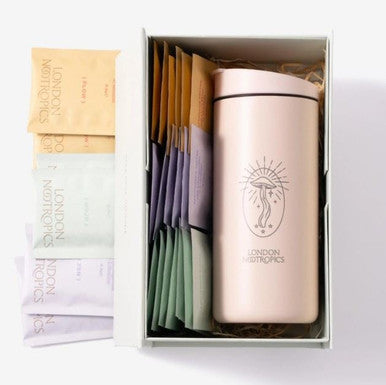 London Nootropics Gift Box Pink MiiR Travel Cup + 18 Sachets - 1 Box