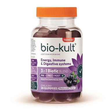 Bio-Kult 3-in-1 Biotic Blend Gummies for Teens Blackcurrant Flavour - 30 Gummies