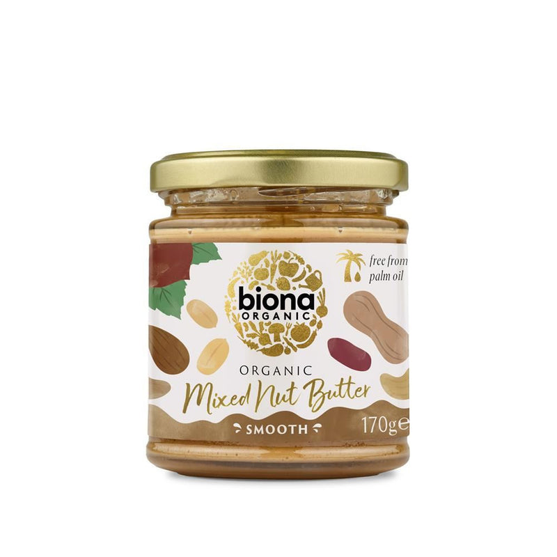 Biona Organic Smooth Mixed Nut Butter - 170g