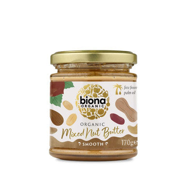 Biona Organic Smooth Mixed Nut Butter - 170g