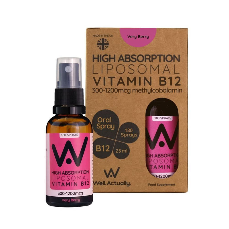Well Actually Liposomal Vitamin B12 Very Berry Spray - 25ml
