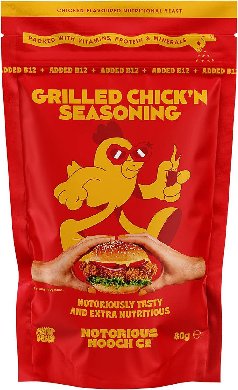 Notorious Nooch Grilled Chick'n Flavour Yeast Flakes - 80g