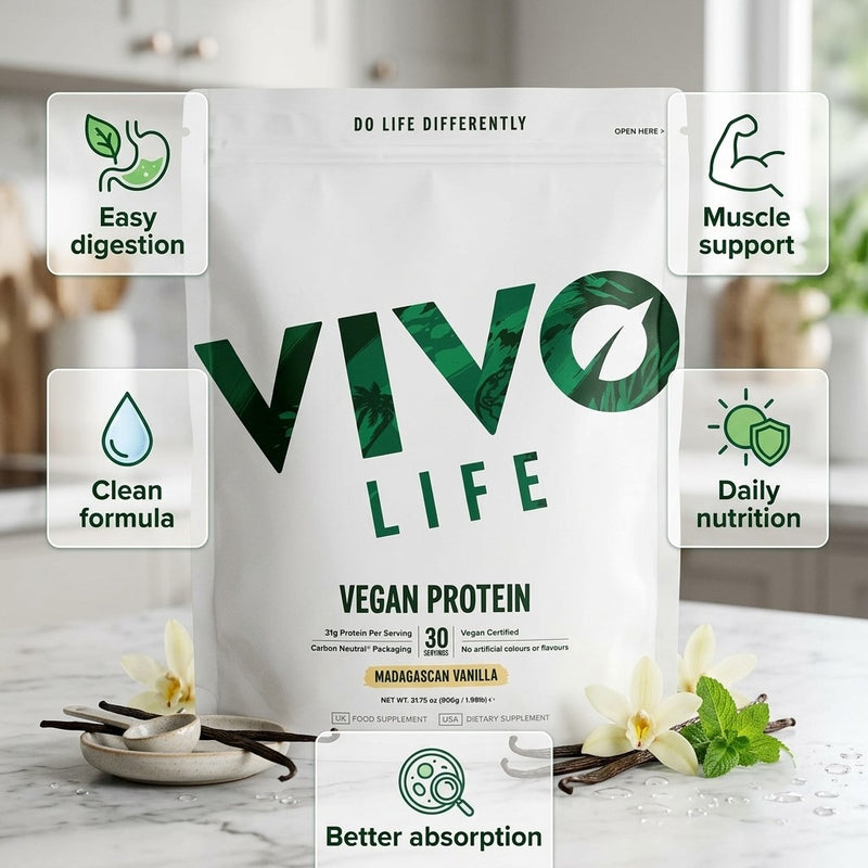 Vivo Life Madagascan Vanilla Vegan Protein - 900g