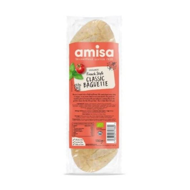 Amisa Organic GF French Style Classic Baguette - 180g