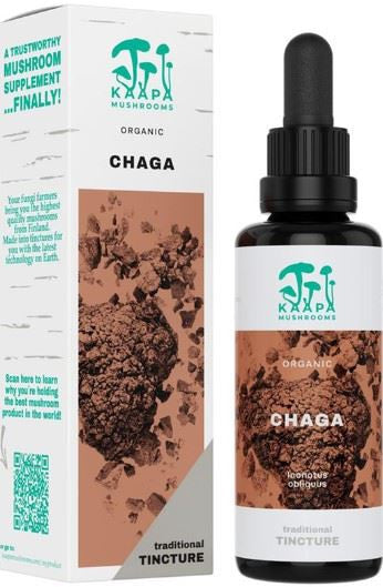 Kaapa Mushrooms Chaga Mushroom Organic Extract Tincture - 50ml