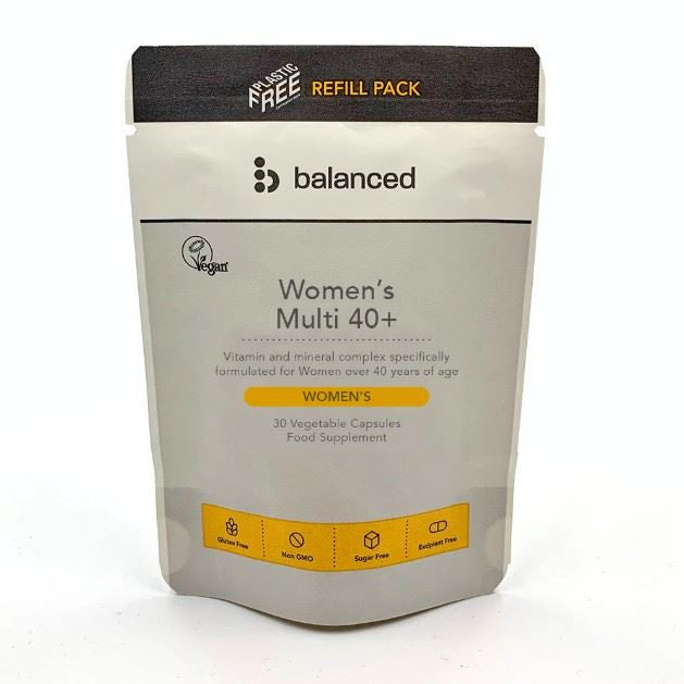 Balanced Women's 40+ Multi Refill Pouch - 30 Veg Caps
