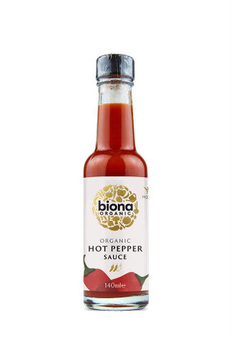 Biona Organic Hot Pepper Sauce - 140ml
