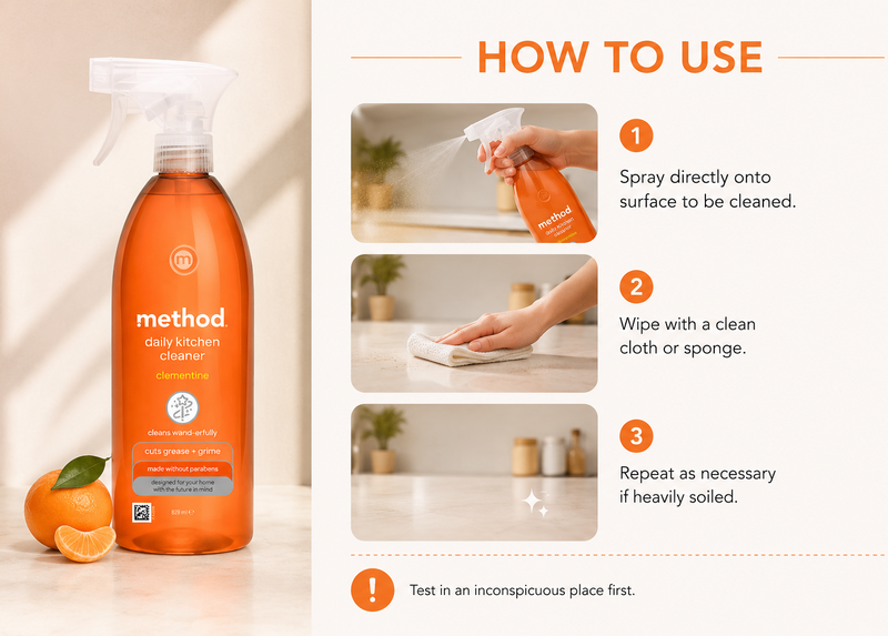 Method Daily Kitchen Cleaner Clementine - 828ml