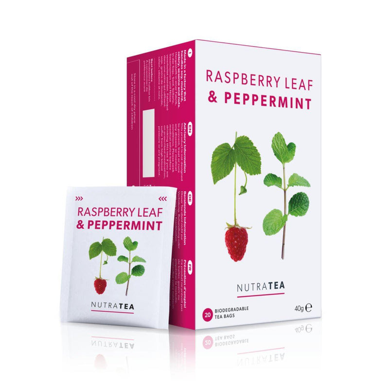NutraTea Raspberry Leaf & Peppermint - 20 Herbal Tea Bags