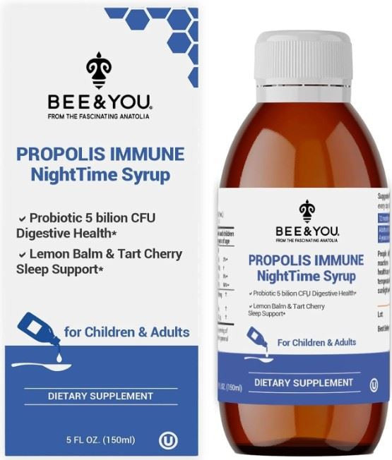 Bee and You Propolis Immune Night Time Syrup - 150ml
