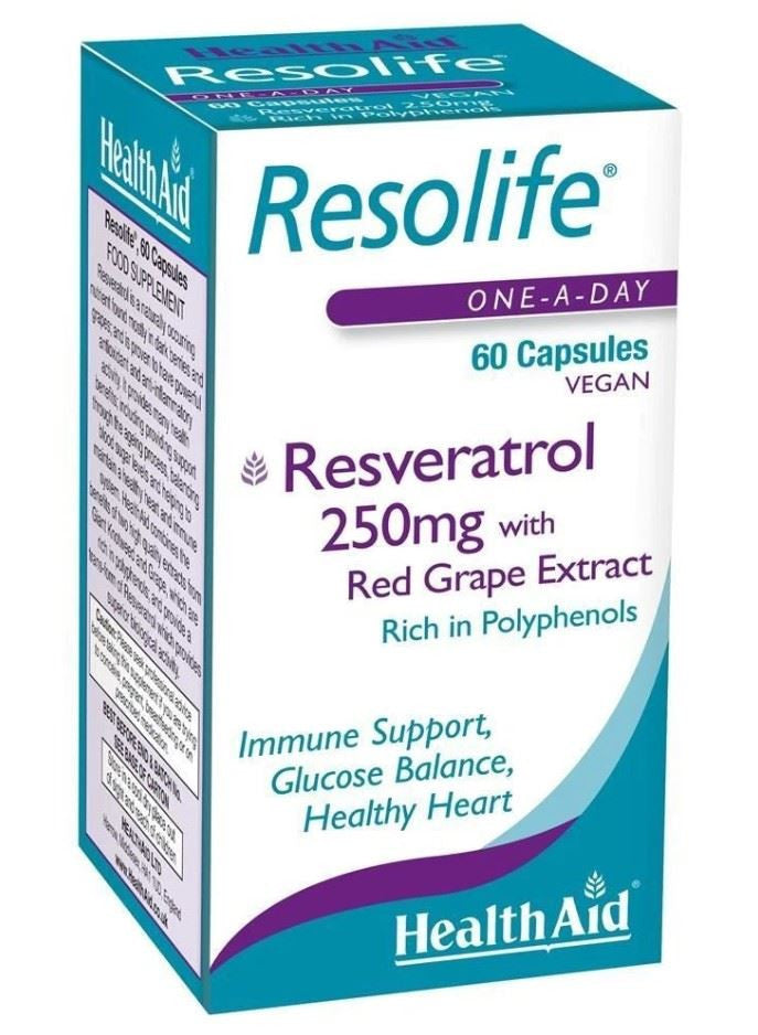 HealthAid Resolife Resveratrol 250mg - 60 Capsules