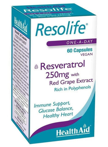 HealthAid Resolife Resveratrol 250mg - 60 Capsules