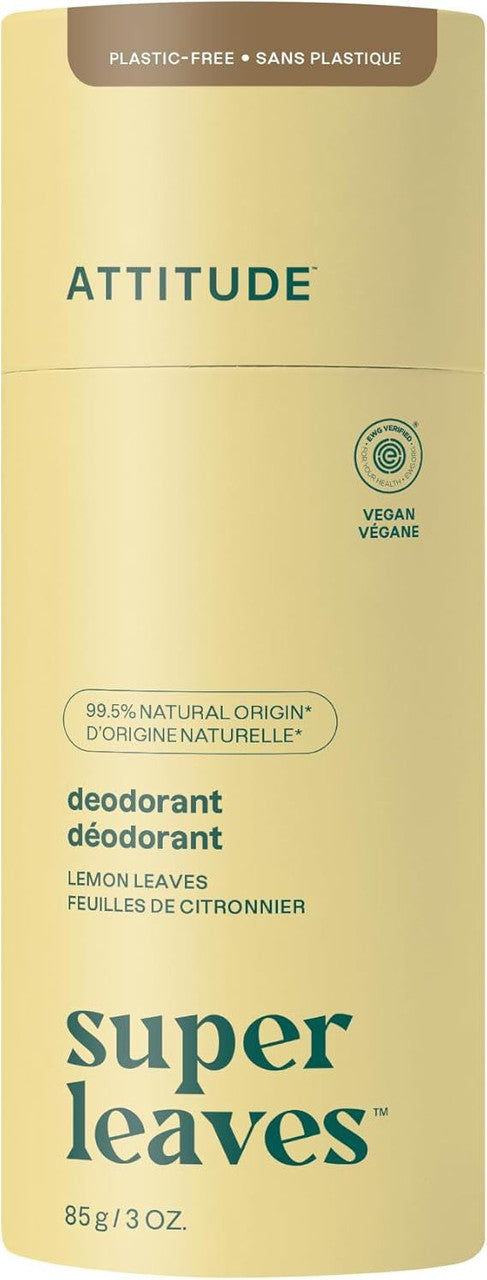 Attitude Super Leaves Deodorant Bar Lemon Leaves - 85g