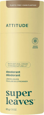 Attitude Super Leaves Deodorant Bar Lemon Leaves - 85g