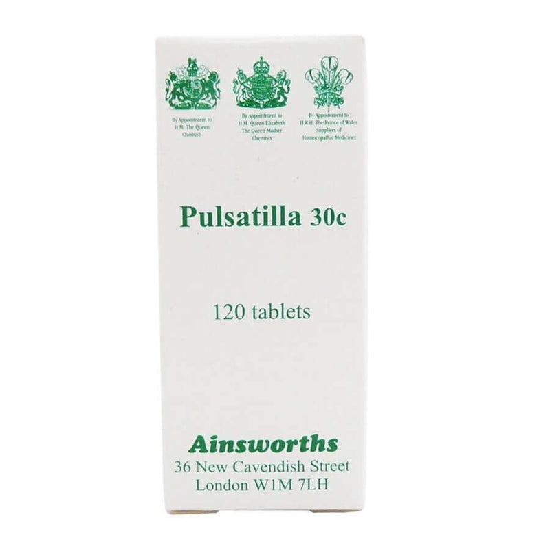 Ainsworths Pulsatilla 30C Single Counter Remedy - 120 Tablets
