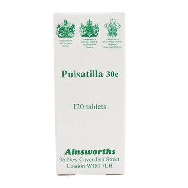 Ainsworths Pulsatilla 30C Single Counter Remedy - 120 Tablets