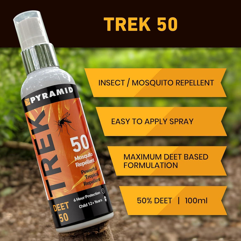 Trek 50 Deet Insect/Mosquito Repellent - 100ml