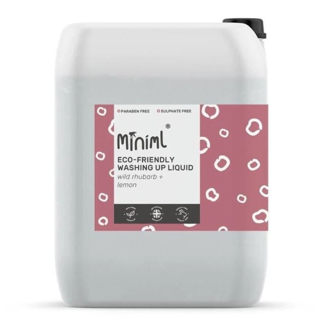 Miniml Natural Closed Loop Washing Up Liquid Rhubarb - 20L Refill