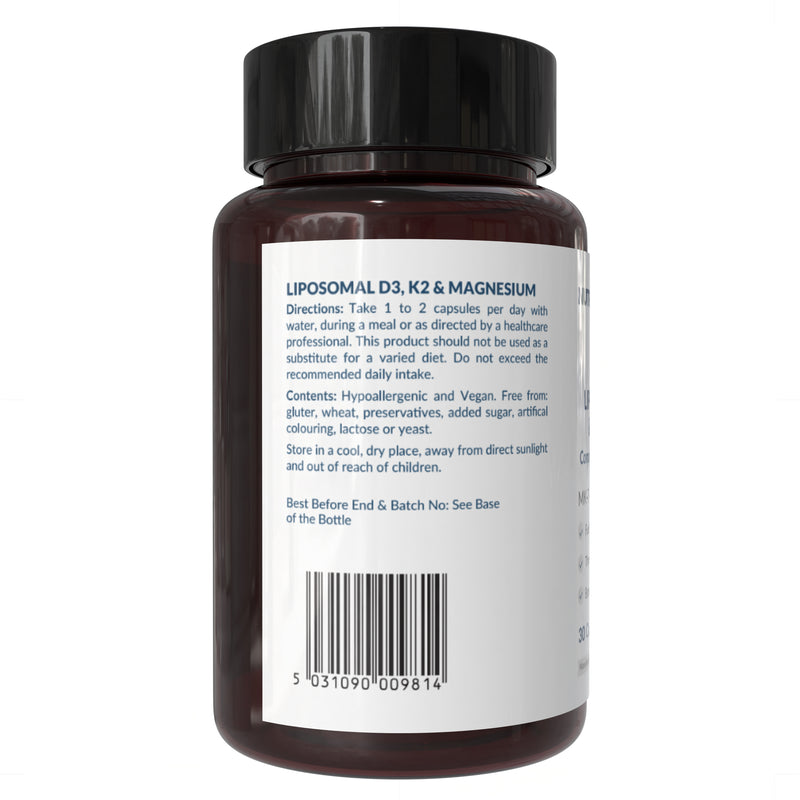 Nutraconcepts Liposomal Vitamin D3 K2 Magnesium - 30 Capsules