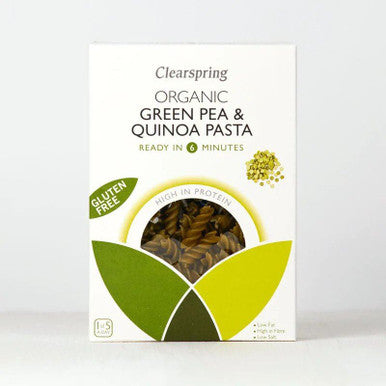 Clearspring Organic Gluten Free Green Pea & Quinoa Pasta - 250g