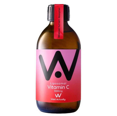 Well Actually Vitamin C 1000mg Liposomal Liquid Strawberry & Lycopene - 250ml