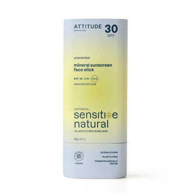 Attitude Oatmeal Sensitive SPF 30 Sunscreen Face Stick - 20g